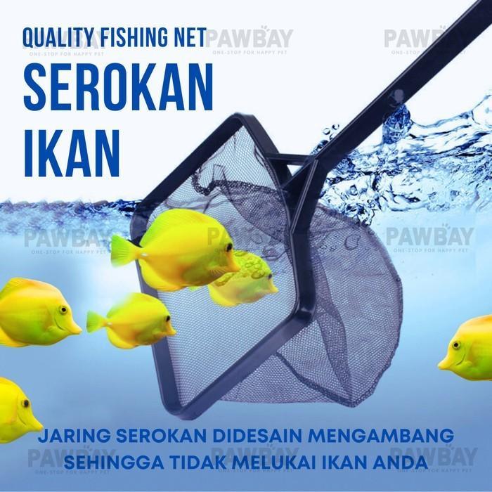 Ready Seser Serokan Ikan Udang Hias Saringan Serok Kecil Besar Jaring Halus Cupang Fish Net Kotak