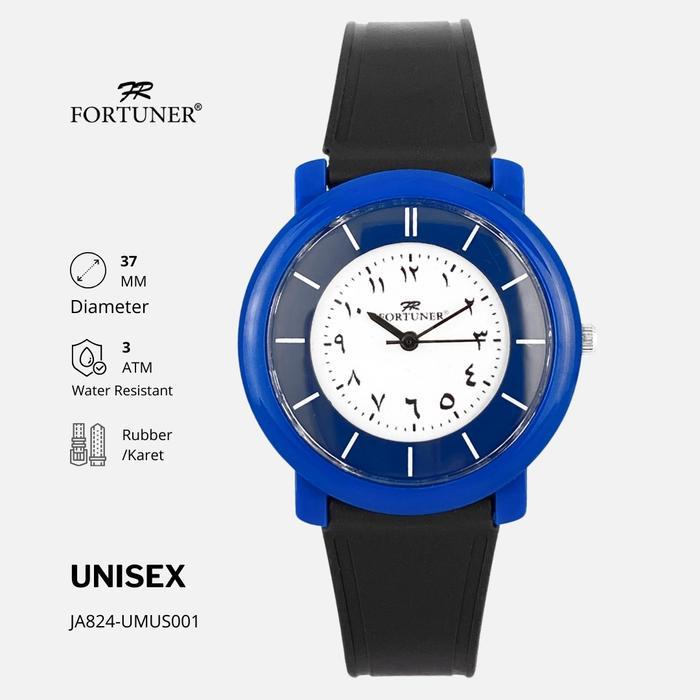 ASLI Jam Tangan Unisex Pria-Wanita Analog Quartz Angka Arab Tahan Karet Wafaa jam tangan ultra tipis