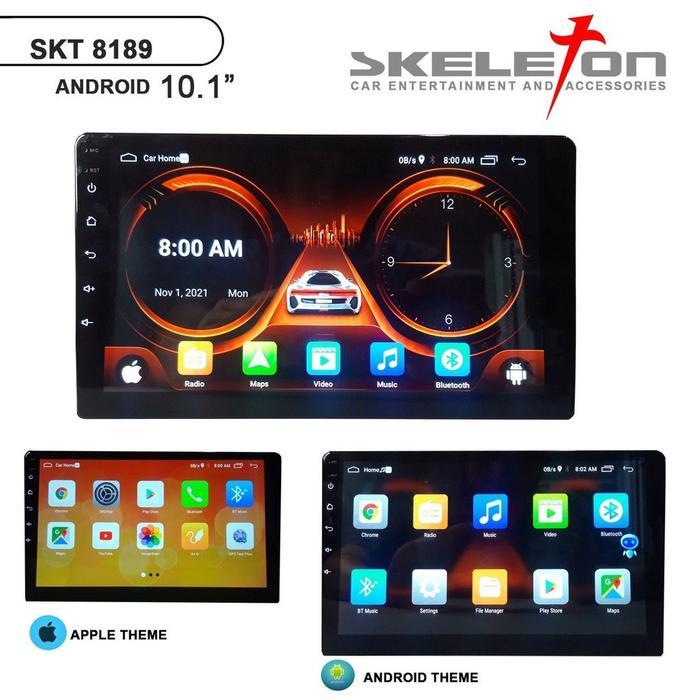 2 din Head Unit Android 10 inch Skeleton 8189 Double Din Bluetooth GPS Mirrorlink