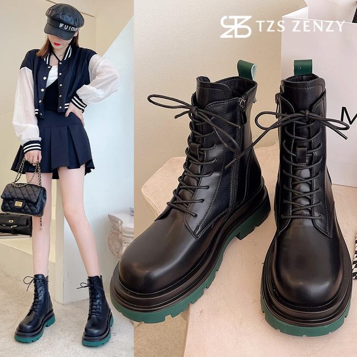 Laviola - Jinmin Boots - Sepatu Boots Fashion - Boots Wanita - Boots Hitam - Black Boots