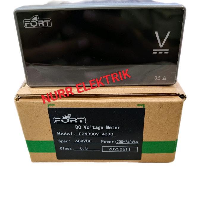 Digital Dc Voltmeter / Volt Meter Digital Dc 48X96 Fcn300V-48Dc Fort New