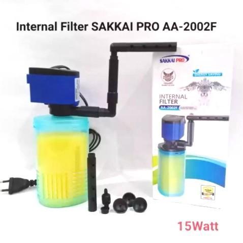 Mesin Pompa Aquarium Celup Internal Filter SAKKAI PRO AA 2002F 15 Watt