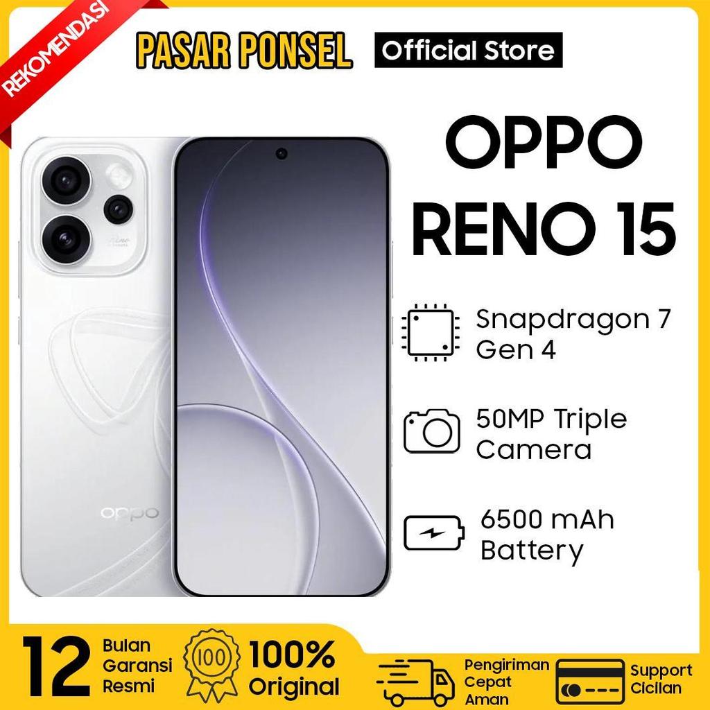 OPPO RENO 15 8/256 GB 5G GARANSI RESMI OPPO INDONESIA TERMURAH