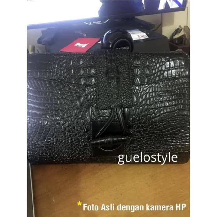 Clutch Handbag Hand Bag Tas Pria Kulit - Buaya Keren Tbk