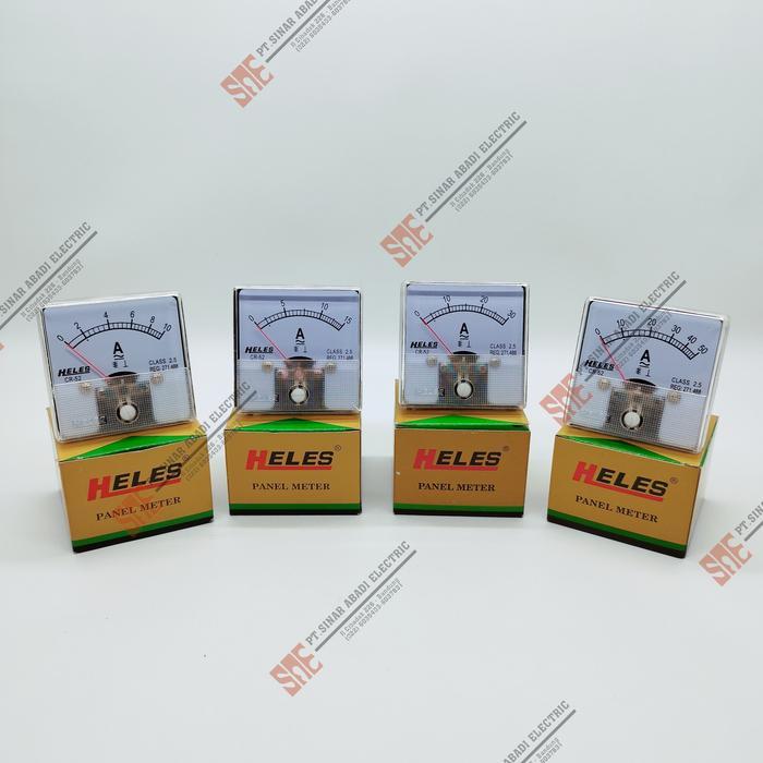 AMPERE AMPER METER PANEL HELES CR52 ANALOG 10A 15A 30A 50A