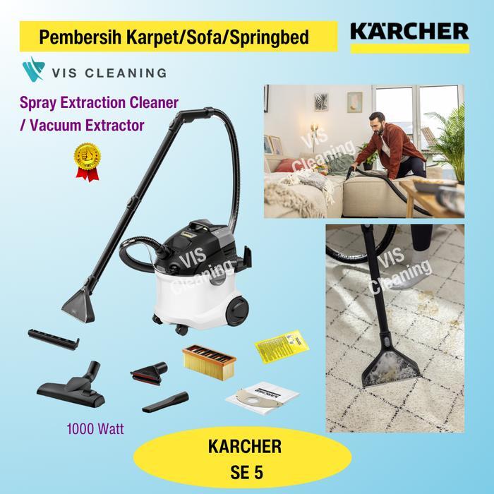 CARPET CLEANER KARCHER SE 5 (VACUUM EXTRACTOR / SPRAY EXTRACTION) PEMBERSIH KARPET/SOFA/SPRINGBED