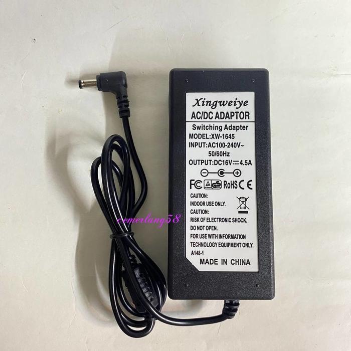 Switching Adaptor 16V 4,5A Adaptor 16Volt 4.5Ampere 72Watt