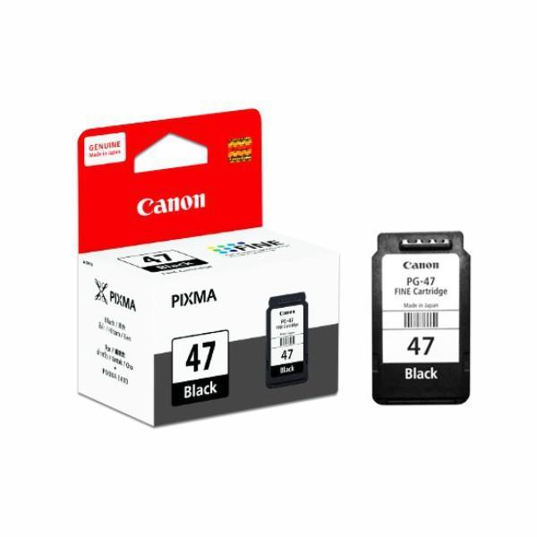 TERLARIS Tinta Original Canon 47 Black PG47 - Tinta Canon E410 E470 E3170 E470 E4570 - Tinta