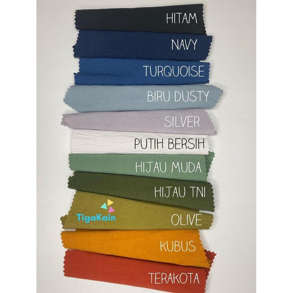 TERBARU 1 Meter Kain Jasmine Airflow Semi Crinkle BISA GOSEND