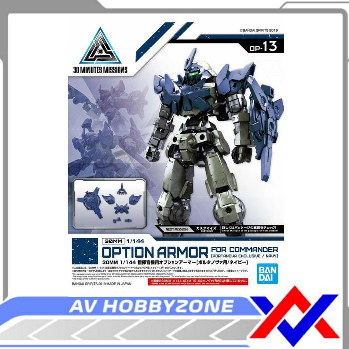 30MM Option Armor For Commander Portanova Exclusive Navy (1/144)