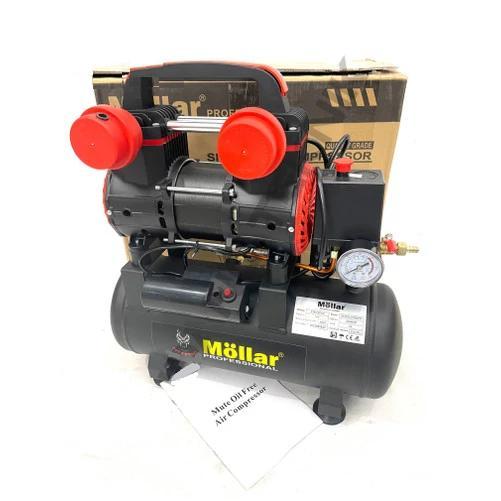 MOLLAR AC1510 Kompresor HP 10Liter Oilless Angin Silent Black Panther