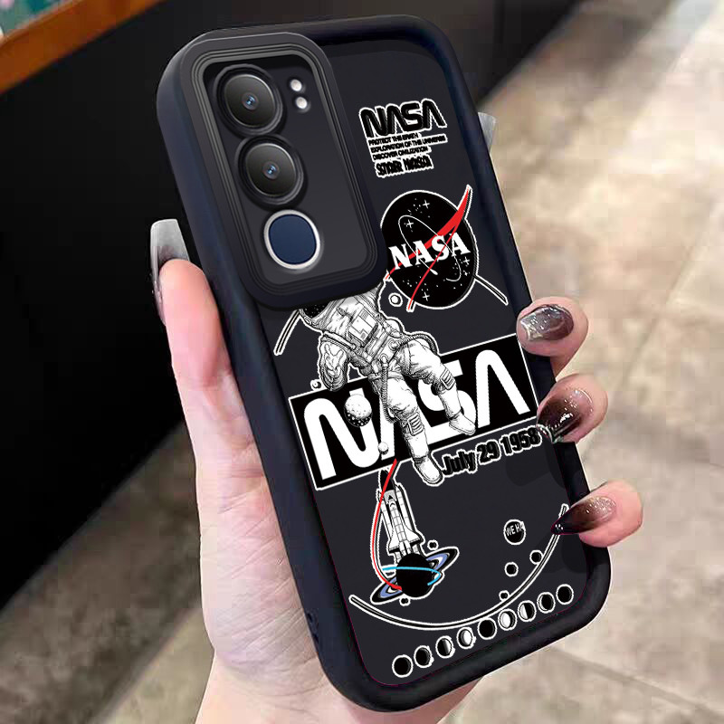 Casing Hp untuk VIVO Y19s Pro Y29 5G Case Astronot NASA Kasing silikon Cesing Softcase anak muda Kes
