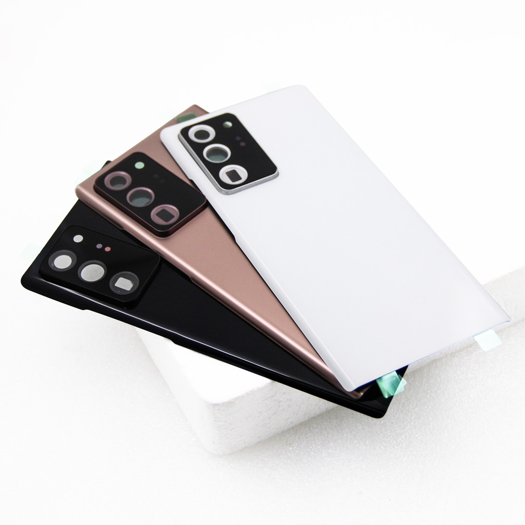 For Samsung Note 20 Ultra Battery Back Cover Glass Panel Rear Door Adhesive Replace Housing Case