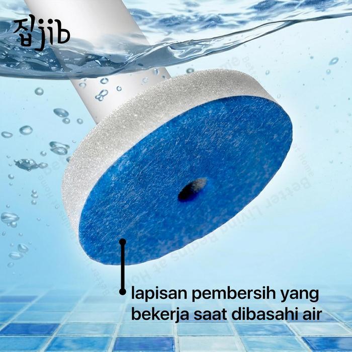 JIB Click & Clean Toilet Brush / Sikat Toilet Disposable / Sikat WC Pembersih Kamar Mandi Sekali