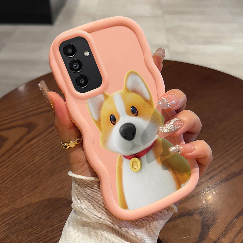 Casing Untuk Samsung A24 Case Casing Lukisan babi comel dengan anjing pola HP Cesing lunak Silikon S