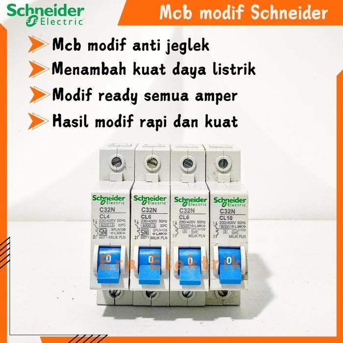 Mcb Schneider PLN mcb modif Schneider 2a modif 4a-50a mcb modif anti jeglek