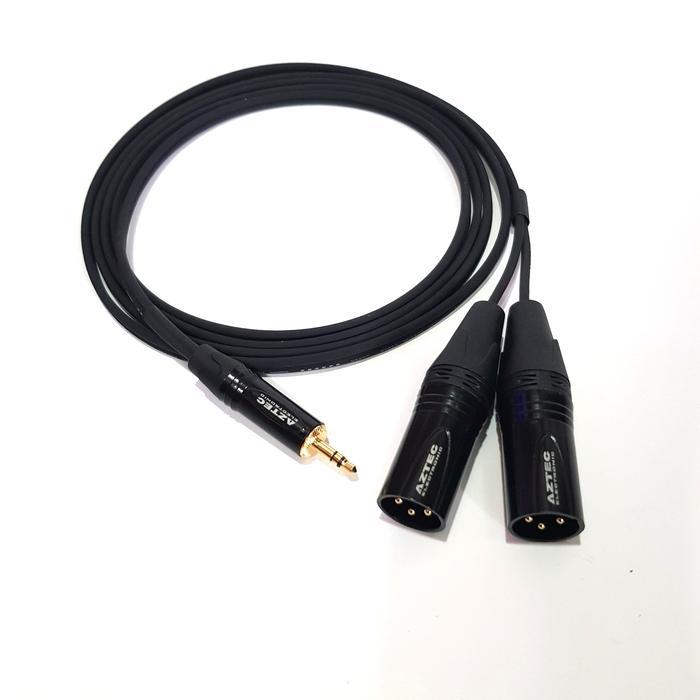Kabel Audio Kabel Aux Jack 3.5Mm To 2 Jack Xlr Male - Kabel Dari Laptop Ke Mixer Kabel Hp Ke Mixer