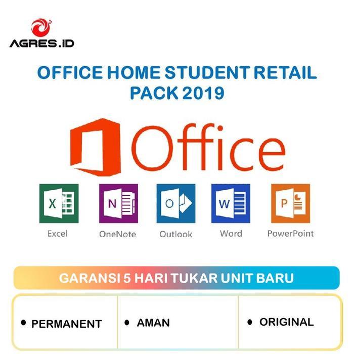 MICROSOFT OFFICE OHS 2019/2021 LISENSI 100 % ORIGINAL PERMANENT PACK