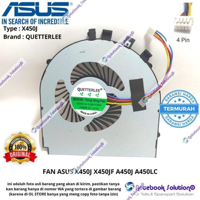 TERLARIS KIPAS COOLING FAN ASUS X450J X450JF A450J A450LC BARU 100%