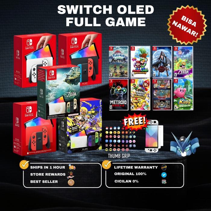 Switch Oled Console Cfw 128Gb 256Gb 512Gb Full Game / Hwfly