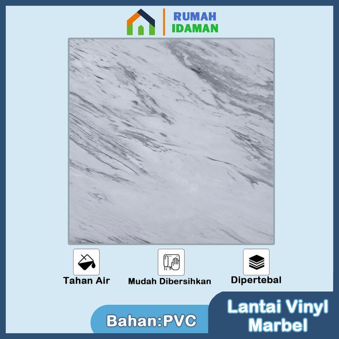 Vinyl Lantai Marbel 30 X 30 CM / 45 X 45 CM/ Vinyl Sticker Lantai Marmer Granit / Wallpaper Lantai