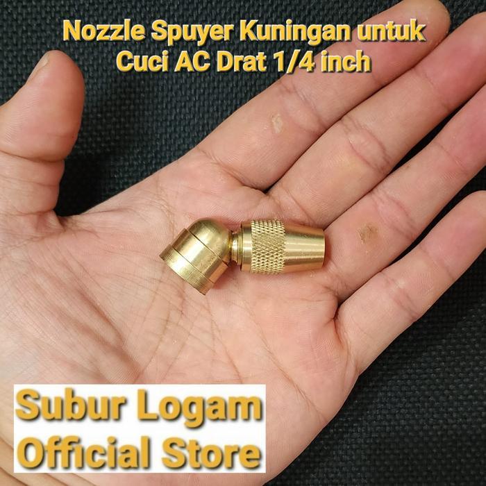 NOZZLE SPUYER KUNINGAN UNTUK CUCI AC / NOZLE SPUYER KABUT IRIGASI