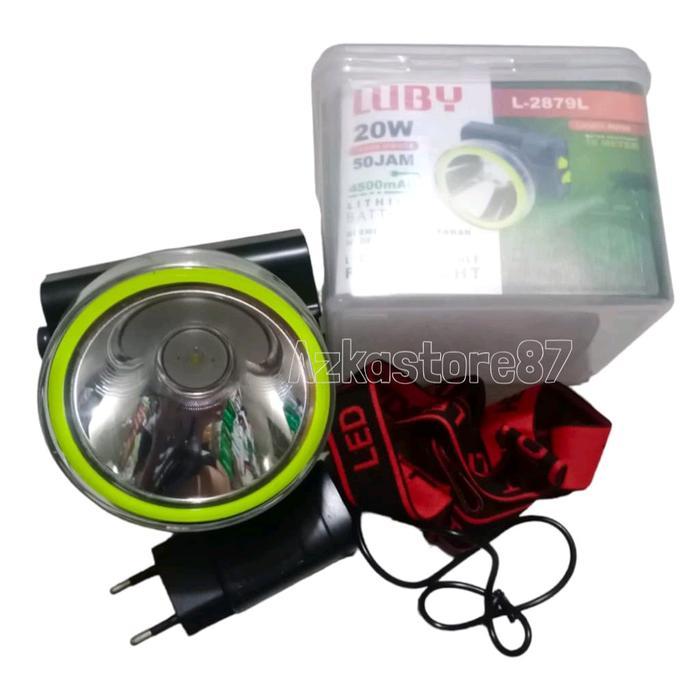 Senter kepala Luby L-2879 20 watt senter LED Headlamp luby