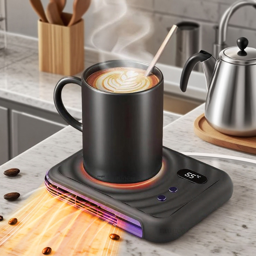 Electric Cup Warmer Cup Heater 2 in 1 Coffee Tea Mug Warmer Portable Coaster Cup Warmer For Home