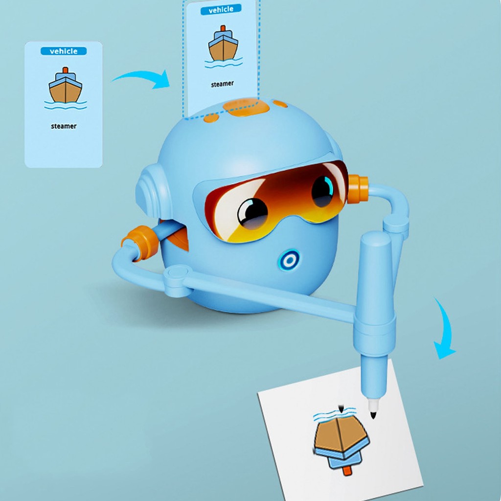 Utopiaaa Drawing Robot for Kids Drawing Robot for Kids Paint Educational Smart Auto Painting Robot  