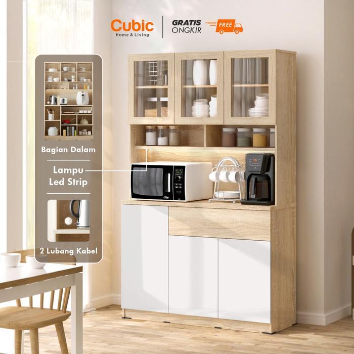 Cubic Lemari Dapur Minimalis / Kitchen Cabinet / Elena Kc 121 Pasti Ori