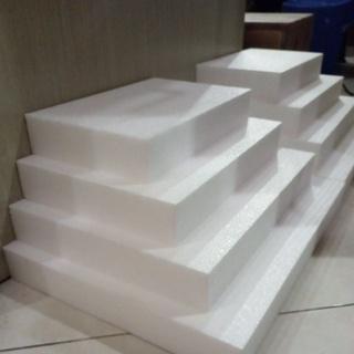 Alas Hantaran Styrofoam Gabus Putih Kotak Tebal 5cm
