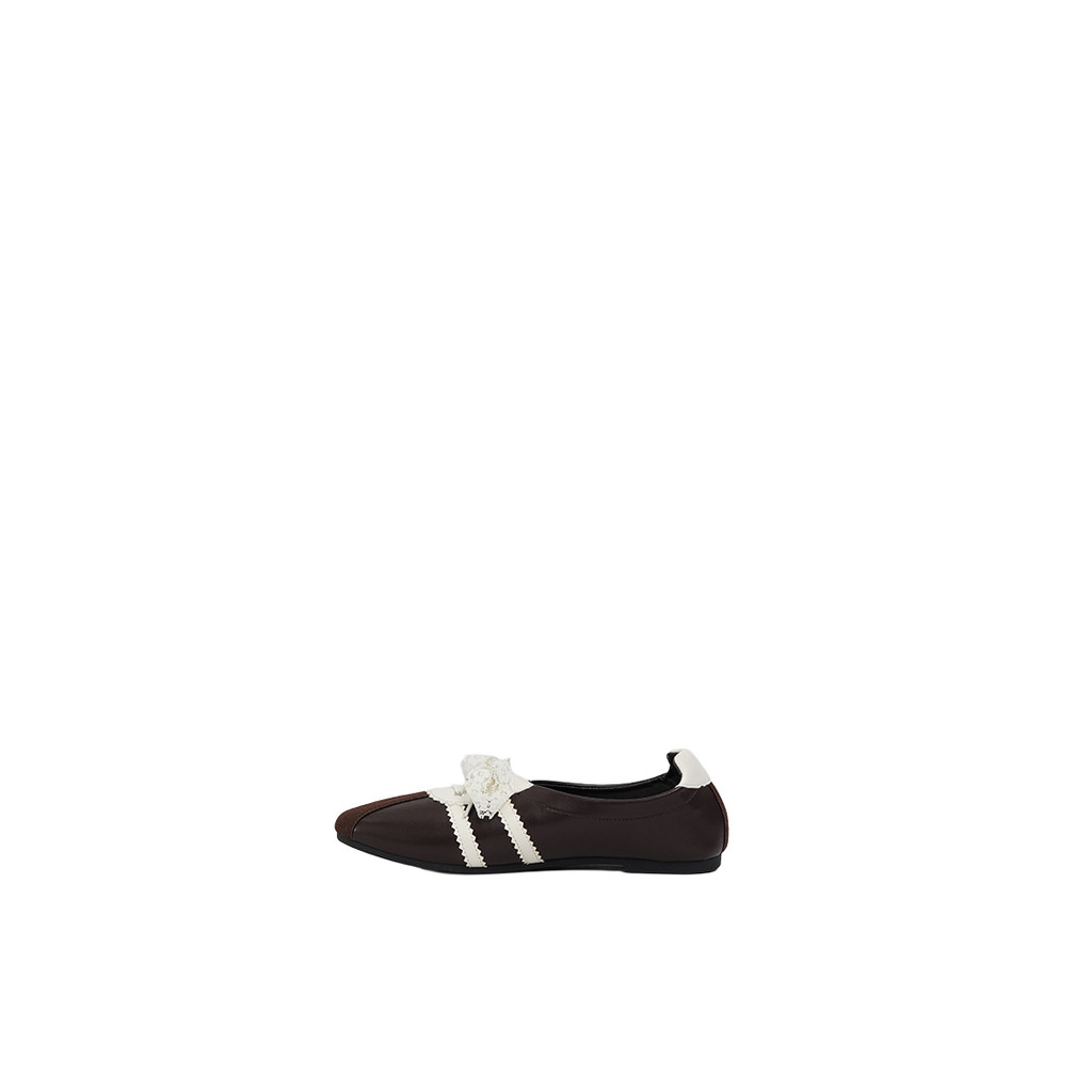 COLORBOX Flats Shoes With Lace Brown