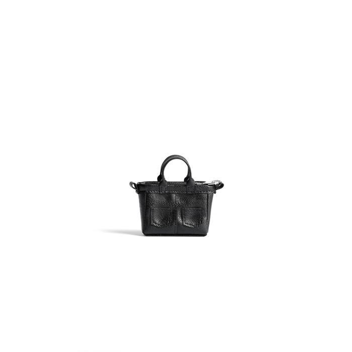 LIMITED EDITION BLK E 170 - MICRO DERRIERE Scipaprock Bag Charm Airpods Holder Black Synthetic