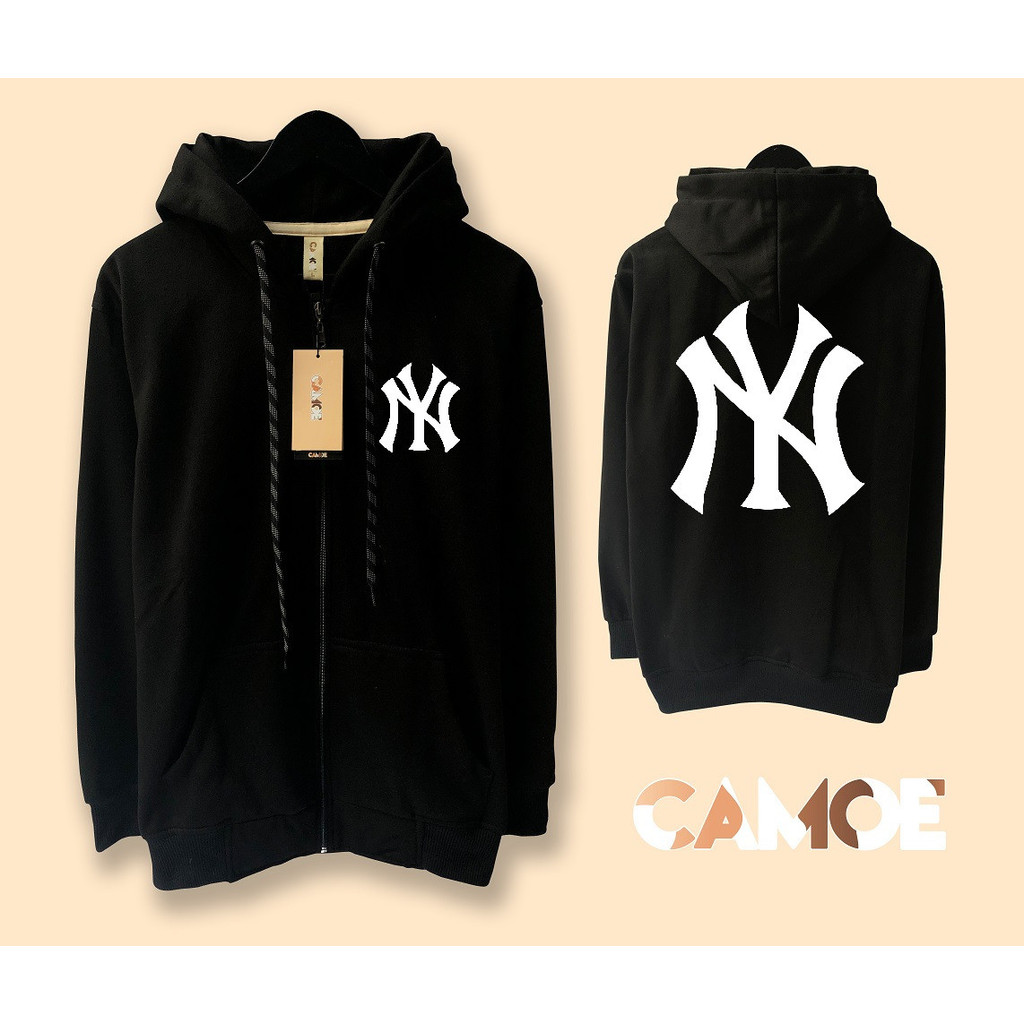 Jaket Hoodie Zipper New York Yankees Logo