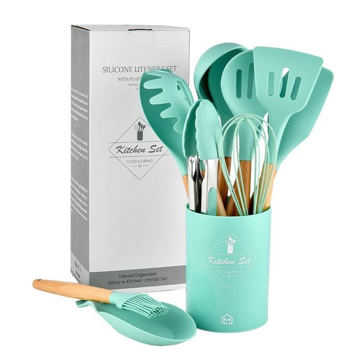 Kitchen Set 11pcs Spatula Silikon Utensil Set