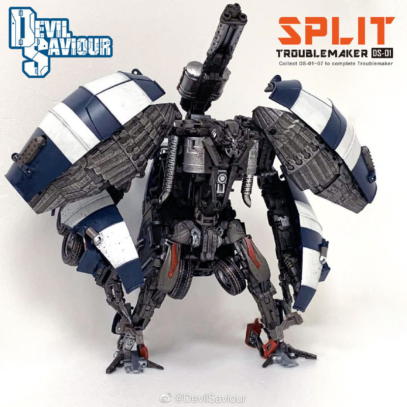 Devil Saviour Ds01-08 Transformation Action Figure Toy Masterpiece Devastator Movie Mixmaster Model 
