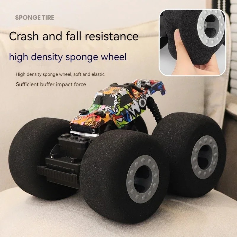 Rc Car Stunt Drift Soft Big Sponge Tires Buggy Vehicle Model Radio