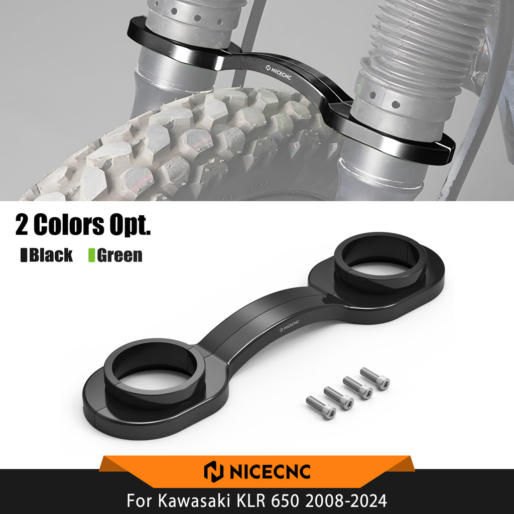 FOR KAWASAKI KLR650 KLR 650 2008-2024 2023 NICECNC FORK BRACE FORK STABILIZER KLR650 2024 2023 2022