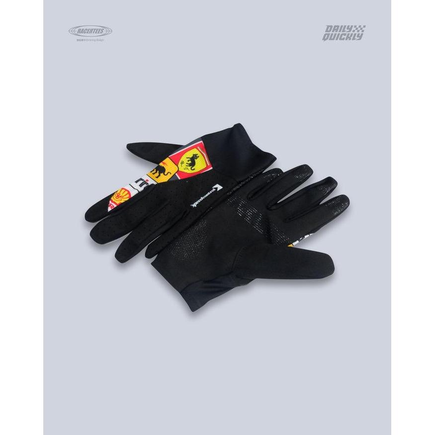 Racertees Sarung Tangan Rgl.17 - Gloves Bahan Poliester & Suede Nyaman Tidak Licin Menyerap Keringat