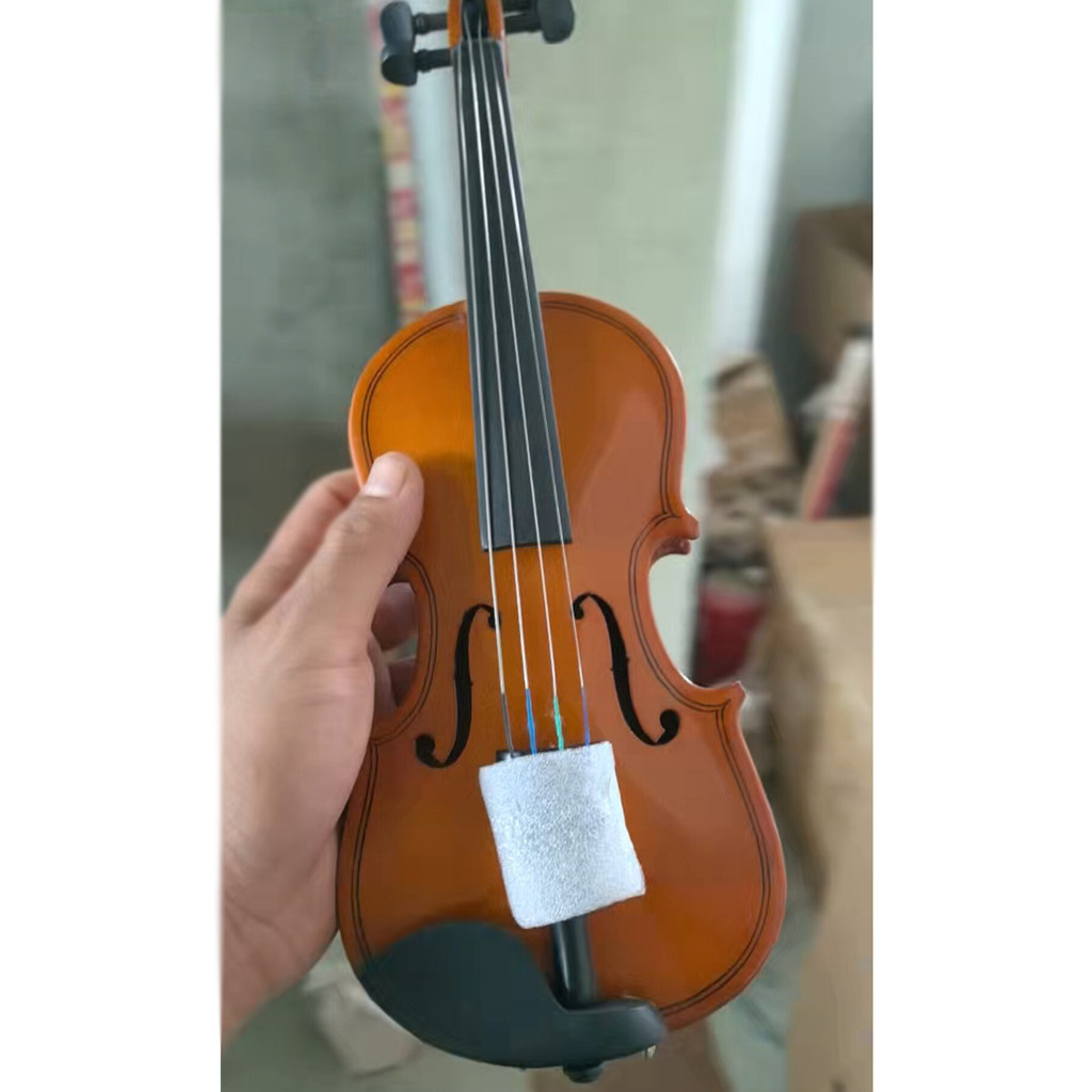 Solid Wood Violin 1/32, Enlightenment Mini Violin, Children's Violin/32 with Hard Case, Shoulder