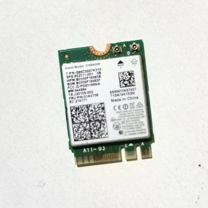 wifi card laptop msi gl62 gl62m 7rdx