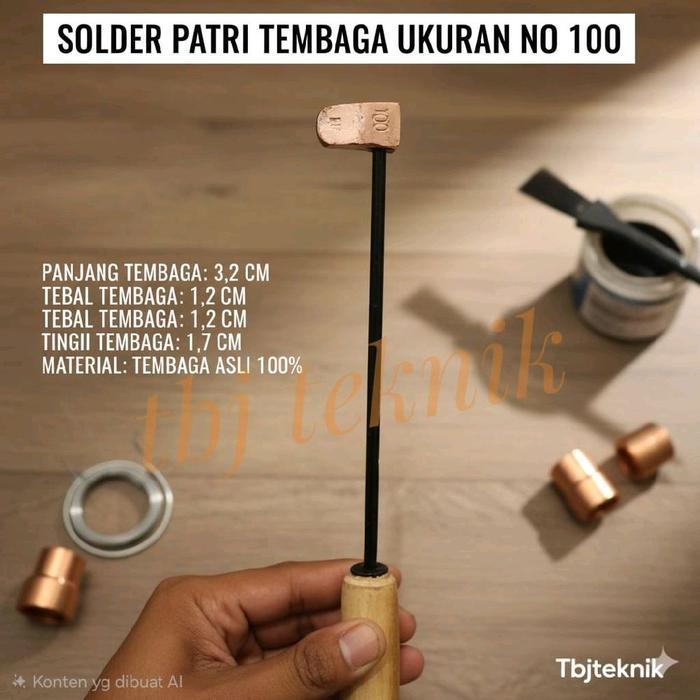 Solder Patri Bakar Tembaga Tipe No 100