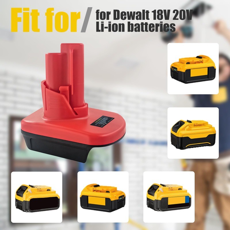 DM20M12 MT18M12 Adapter for Milwaukee/DeWalt/Makita 18V/20V Lithium Batteries Converting To for