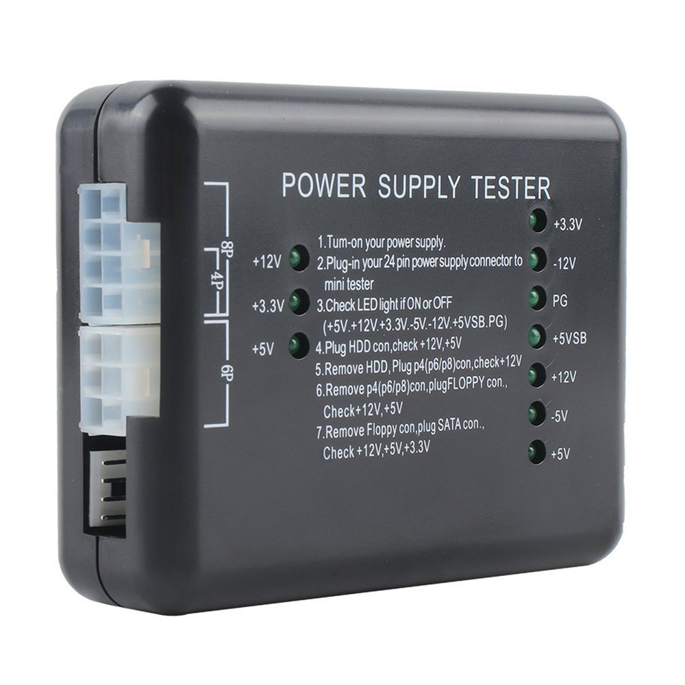 Computer Power Supply Tester ATX Power Supply Diagnostic Instrument Computer Case Power Supply Teste