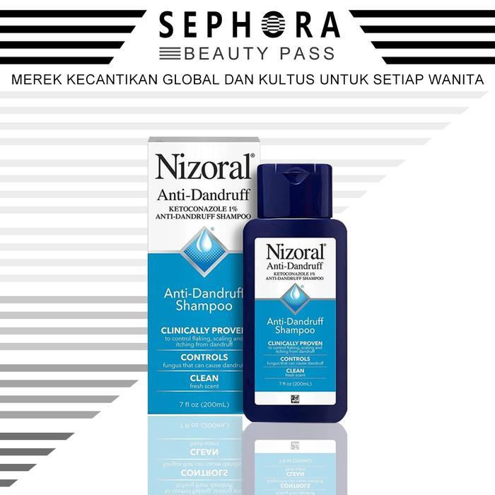 Nizoral Shampoo - Anti Dandruff Shampoo Ketombe 1% Ketoconazole 200Ml Full Size Original