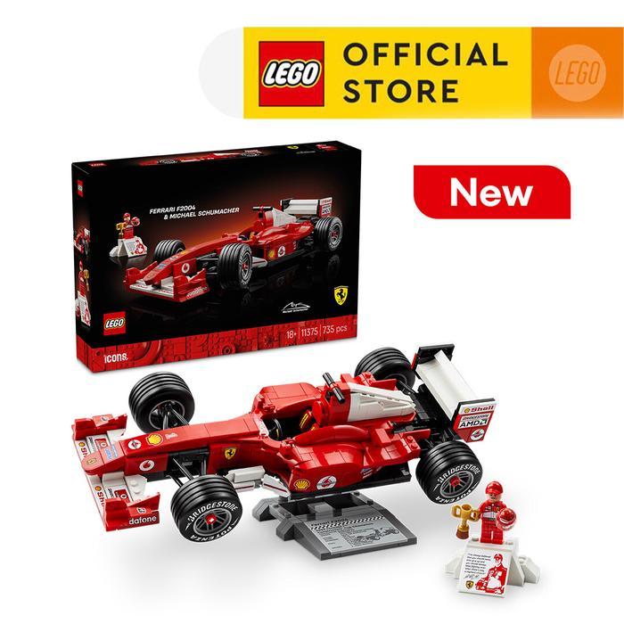 Sale- Lego Icons 11375 Ferrari F2004 & Michael Schumacher (735 Pieces), Mainan Anak Laki-Laki,
