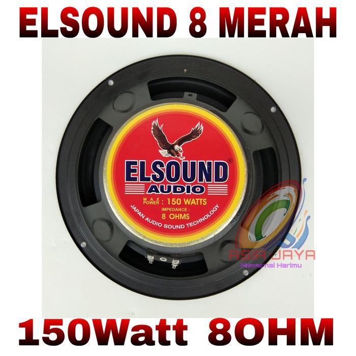 Speaker Elsound 8 Inch Merah Elsound 8 Red Terbaik