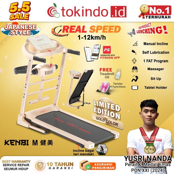 SUPOTSU Kenbi Treadmill Listrik Treadmill Portable Treadmill Multifungsi Treadmil Lipat Treadmill