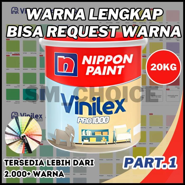 [PART 1] VINILEX 20 KG NIPPON PAINT CAT TEMBOK INTERIOR CAT NIPPON VINILEX PRO 1000 20KG NIPPON