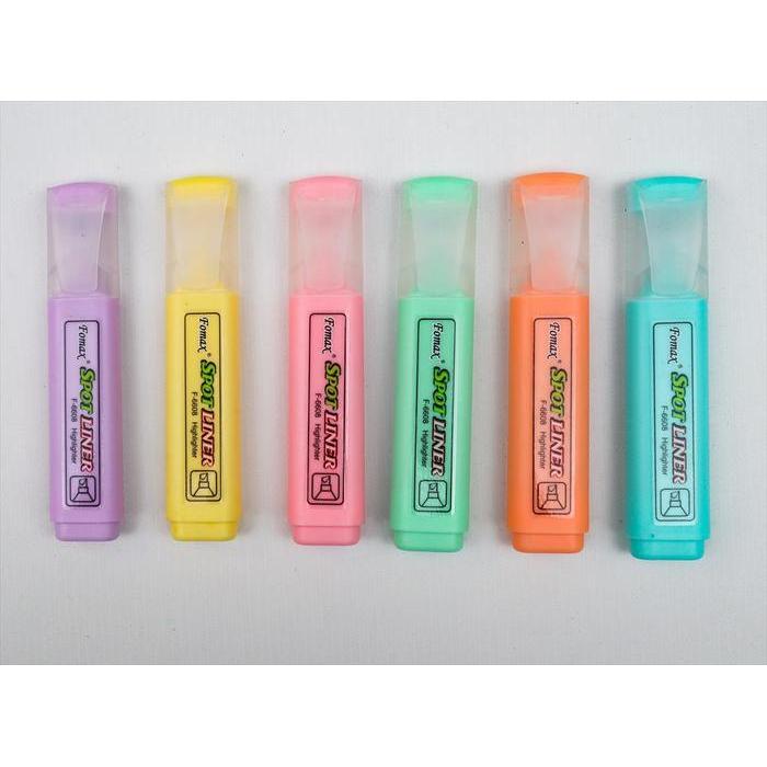 Highlighter Davis Warna Pastel F-6608-36 (PCS) Hijau Kuning